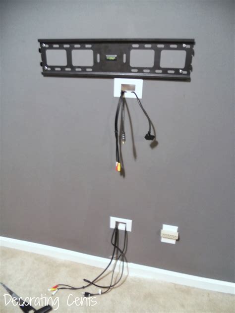 wall mounted tv cable